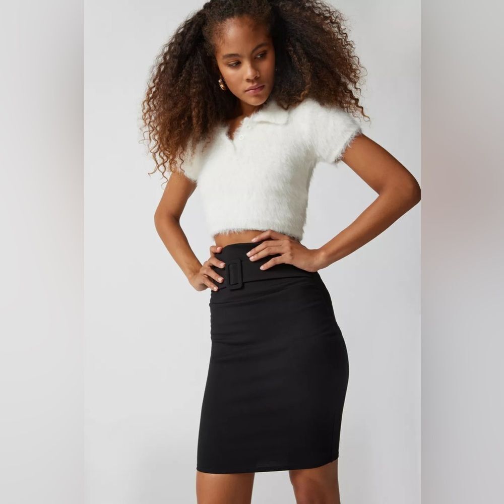 Urban outfitters‎ Amy Ultra High Waist skirt black size XS NWT in packaging